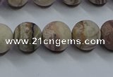 CAG9293 15.5 inches 10mm round matte Mexican crazy lace agate beads