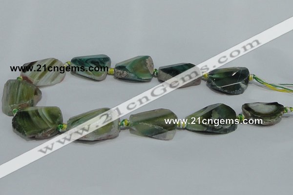 CAG932 16 inches rough agate gemstone nugget beads wholesale