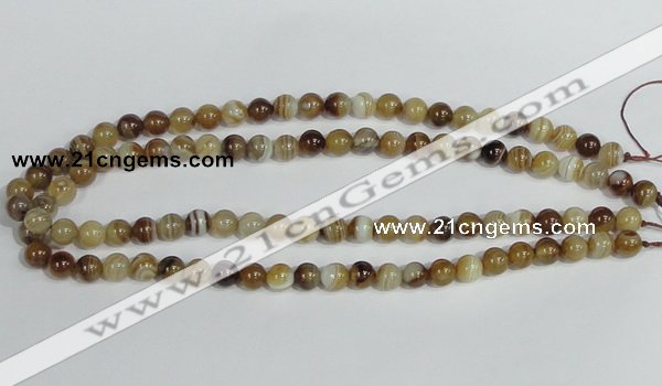 CAG937 16 inches 8mm round madagascar agate gemstone beads