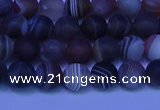 CAG9371 15.5 inches 6mm round matte botswana agate beads