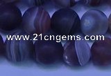 CAG9374 15.5 inches 12mm round matte botswana agate beads