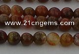 CAG9391 15.5 inches 6mm round red moss agate beads wholesale