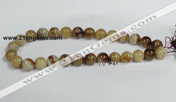 CAG940 16 inches 14mm round madagascar agate gemstone beads