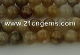 CAG9401 15.5 inches 6mm round ocean fossil agate beads wholesale