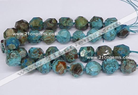 CAG9410 15.5 inches 18*20mm - 20*22mm faceted nuggets ocean agate beads