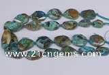 CAG9412 15.5 inches 20*25mm - 25*35mm freeform ocean agate beads