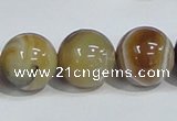 CAG942 16 inches 18mm round madagascar agate gemstone beads