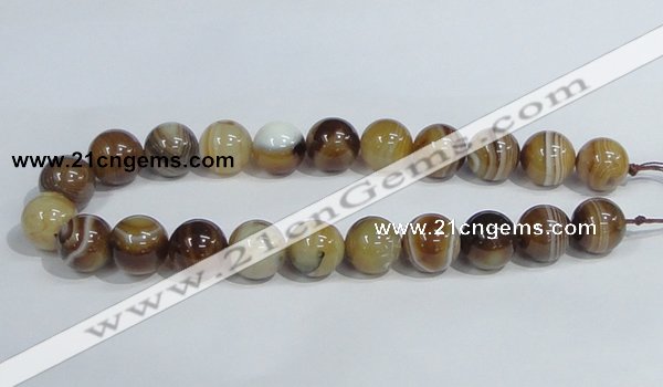 CAG942 16 inches 18mm round madagascar agate gemstone beads