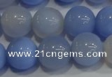 CAG9448 15.5 inches 10mm round blue agate beads wholesale