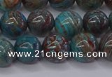 CAG9473 15.5 inches 8mm round blue crazy lace agate beads