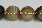 CAG951 16 inches 20mm faceted round madagascar agate gemstone beads