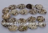 CAG9550 15.5 inches 25*35mm - 30*40mm freeform ocean agate beads