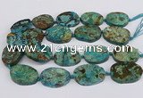 CAG9551 15.5 inches 25*35mm - 35*40mm freeform ocean agate beads