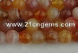 CAG9561 15.5 inches 6mm round red botswana agate gemstone beads