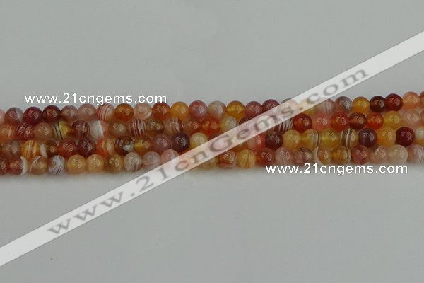 CAG9561 15.5 inches 6mm round red botswana agate gemstone beads