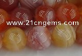 CAG9564 15.5 inches 12mm round red botswana agate gemstone beads