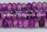 CAG9572 15.5 inches 4*6mm faceted rondelle crazy lace agate beads