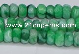 CAG9579 15.5 inches 4*6mm faceted rondelle crazy lace agate beads