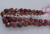 CAG9615 15.5 inches 10*12mm - 20*25mm faceted nuggets ocean agate beads