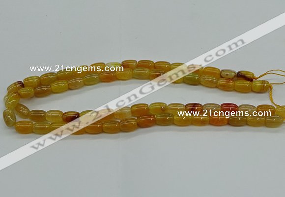 CAG9621 15.5 inches 8*12mm drum dragon veins agate beads wholesale