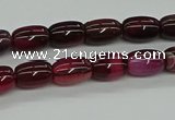 CAG9623 15.5 inches 8*12mm drum dragon veins agate beads wholesale