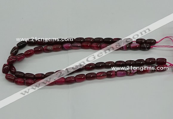 CAG9623 15.5 inches 8*12mm drum dragon veins agate beads wholesale