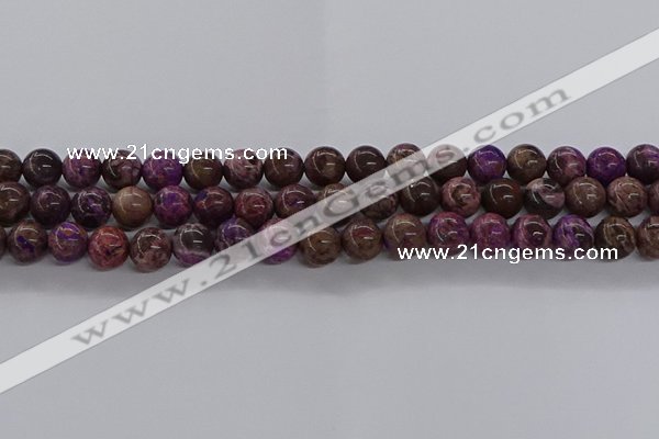 CAG9641 15.5 inches 8mm round ocean agate gemstone beads wholesale