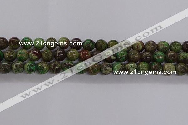 CAG9647 15.5 inches 10mm round ocean agate gemstone beads wholesale