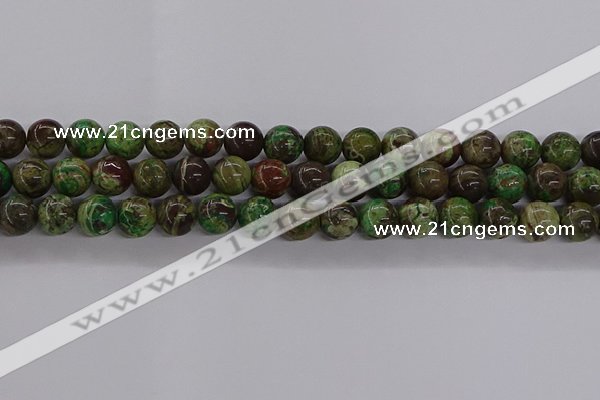 CAG9648 15.5 inches 12mm round ocean agate gemstone beads wholesale