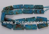 CAG9652 15.5 inches 20*40mm - 20*45mm rectangle ocean agate beads