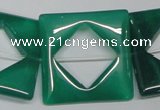 CAG969 15.5 inches 30*30mm square green agate gemstone beads wholesale