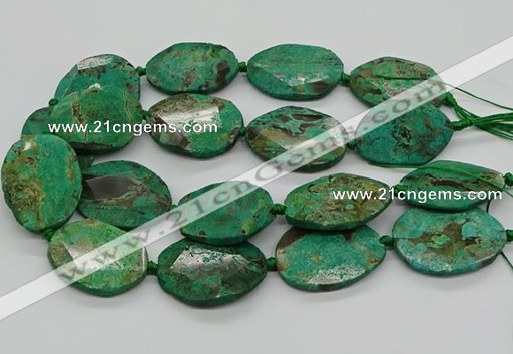 CAG9693 15.5 inches 25*35mm - 30*40mm freeform ocean agate beads