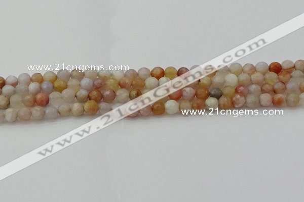 CAG9719 15.5 inches 6mm faceted round colorful agate beads wholesale