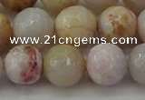 CAG9721 15.5 inches 10mm faceted round colorful agate beads wholesale