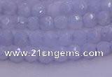 CAG9728 15.5 inches 4mm faceted round blue lace agate beads