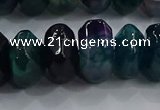 CAG9767 15.5 inches 8*16mm faceted rondelle agate gemstone beads