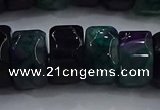 CAG9783 15.5 inches 8*16mm faceted rondelle agate gemstone beads