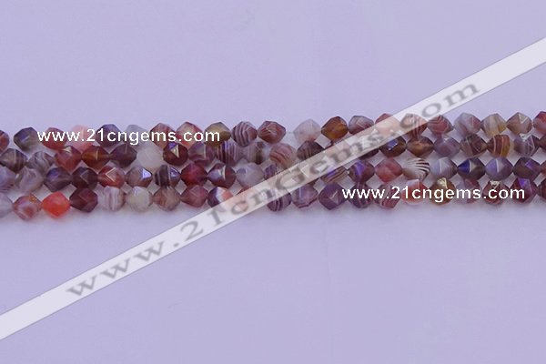 CAG9791 15.5 inches 6mm faceted nuggets botswana agate beads