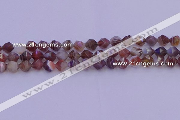 CAG9793 15.5 inches 10mm faceted nuggets botswana agate beads