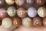 CAG9805 15.5 inches 6mm round wood agate beads wholesale