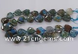 CAG9820 18*20mm - 25*30mm faceted freefrom dragon veins agate beads