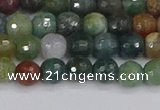 CAG9831 15.5 inches 6mm faceted round Indian agate beads