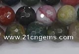 CAG9833 15.5 inches 10mm faceted round Indian agate beads