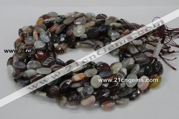 CAG985 15.5 inches 13*18mm faceted oval botswana agate beads