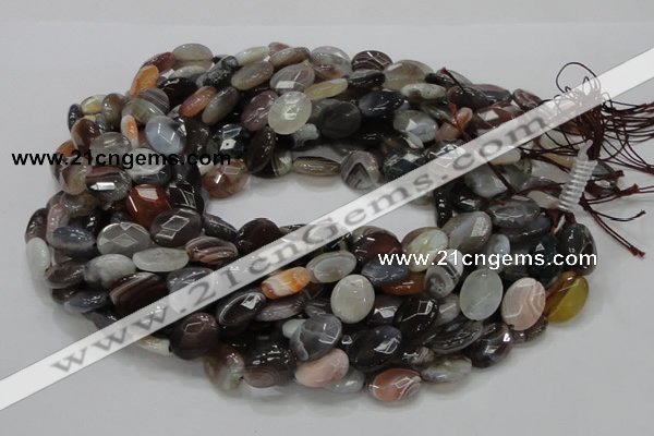 CAG987 15.5 inches 20*30mm faceted oval botswana agate beads