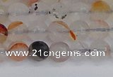 CAG9890 15.5 inches 6mm faceted round dendritic agate beads