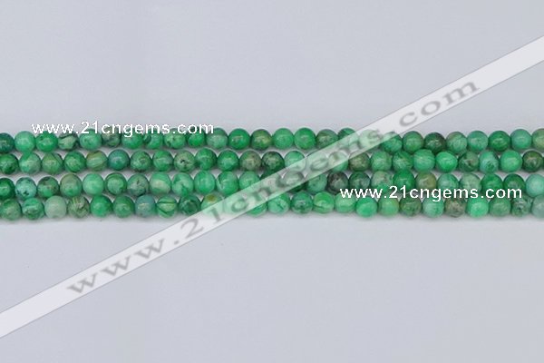 CAG9938 15.5 inches 4mm round green crazy lace agate beads