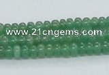 CAJ10 15.5 inches 4*6mm rondelle green aventurine jade beads