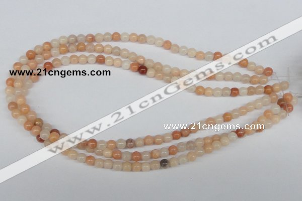 CAJ102 15.5 inches 6mm round red aventurine jade beads wholesale