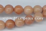 CAJ104 15.5 inches 10mm round red aventurine jade beads wholesale